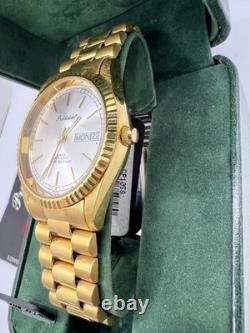 Vintage New Old Stock Precision by Gruen Presidential Fluted Bezel Day Date