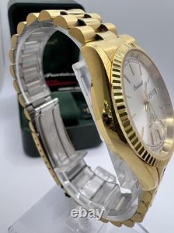 Vintage New Old Stock Precision by Gruen Presidential Fluted Bezel Day Date