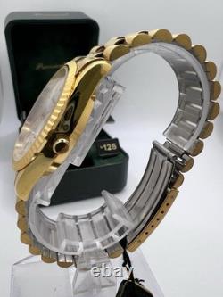 Vintage New Old Stock Precision by Gruen Presidential Fluted Bezel Day Date