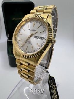 Vintage New Old Stock Precision by Gruen Presidential Fluted Bezel Day Date