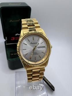 Vintage New Old Stock Precision by Gruen Presidential Fluted Bezel Day Date