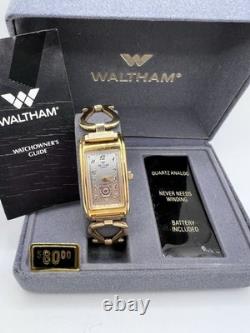 Vintage New Old Stock Waltham Curvex Tank Unisex 20mm Classy Box Paper