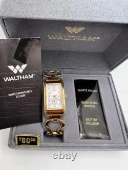 Vintage New Old Stock Waltham Curvex Tank Unisex 20mm Classy Box Paper