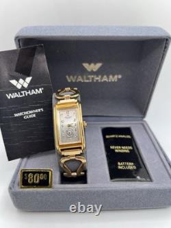 Vintage New Old Stock Waltham Curvex Tank Unisex 20mm Classy Box Paper