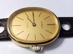 Vintage Nos 1960-70's Swiss Genesis Manual 17j Oval Watch Size 42 X 34 MM