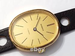 Vintage Nos 1960-70's Swiss Genesis Manual 17j Oval Watch Size 42 X 34 MM