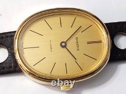 Vintage Nos 1960-70's Swiss Genesis Manual 17j Oval Watch Size 42 X 34 MM