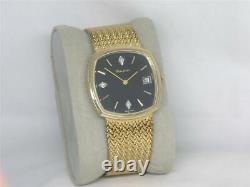 Vintage Nos 34mm Bulova Diamond & 10k Gold Cocktail Wristwatch, Serviced