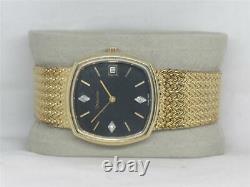 Vintage Nos 34mm Bulova Diamond & 10k Gold Cocktail Wristwatch, Serviced