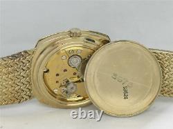 Vintage Nos 34mm Bulova Diamond & 10k Gold Cocktail Wristwatch, Serviced