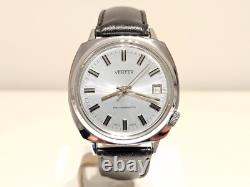 Vintage Nos Classic Beautiful Chromed Men's Swiss Mechanical Watchventex