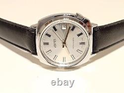 Vintage Nos Classic Beautiful Chromed Men's Swiss Mechanical Watchventex