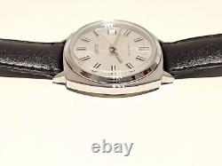 Vintage Nos Classic Beautiful Chromed Men's Swiss Mechanical Watchventex