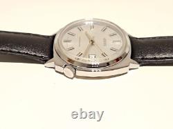 Vintage Nos Classic Beautiful Chromed Men's Swiss Mechanical Watchventex