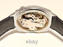 Vintage Nos Classic Beautiful Chromed Men's Swiss Mechanical Watchventex