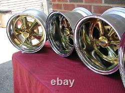 Vintage Nos Cragar Gold Ss S/s Reverse Wheels 14x10 14x7