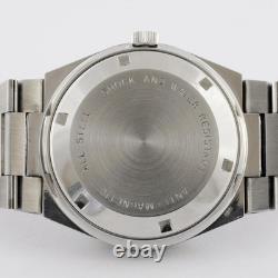 Vintage Rare Mervos Automatic Quickset Day Date Bracelet Ss Nos Working Watch