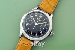 Vintage Rare Minerva Big 46mm Edelstahl 19-9 Military Pilot Nos New Old Stock