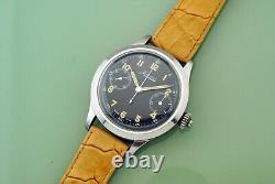 Vintage Rare Minerva Big 46mm Edelstahl 19-9 Military Pilot Nos New Old Stock