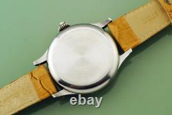 Vintage Rare Minerva Big 46mm Edelstahl 19-9 Military Pilot Nos New Old Stock