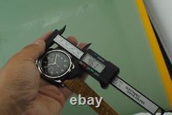 Vintage Rare Minerva Big 46mm Edelstahl 19-9 Military Pilot Nos New Old Stock