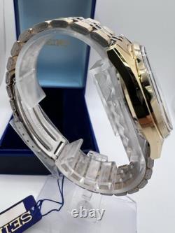 Vintage Rare New Old Stock Seiko Automatic Two Tone 12k Gold Filled Band
