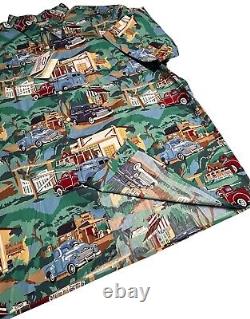 Vintage Reyn Spooner Hawaiian Shirt XXL Chevy Trucks Scenic New Old Stock Tags