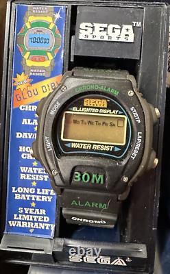 Vintage Sega Watch Sport Digital Lot of 30 New Old Stock Boxed Different Styles