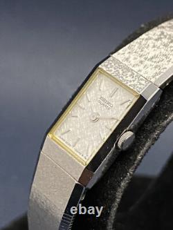 Vintage Seiko 2E20-5029 Lady's Stainless Steels Tank Quartz Watch- New Old Stock
