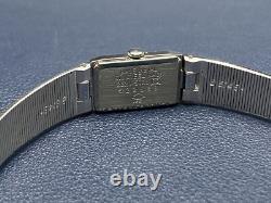 Vintage Seiko 2E20-5029 Lady's Stainless Steels Tank Quartz Watch- New Old Stock