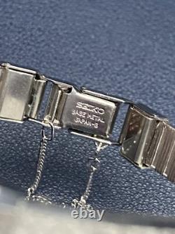 Vintage Seiko 2E20-5029 Lady's Stainless Steels Tank Quartz Watch- New Old Stock