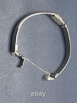 Vintage Seiko 2E20-5029 Lady's Stainless Steels Tank Quartz Watch- New Old Stock