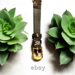 Vintage Seiko Quartz 2E20-6120 Gold Tone Watch Japan NOS Unworn