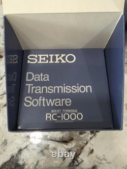 Vintage Seiko Wrist Terminal Watch Rc-1000 Computer Power Nos 1985