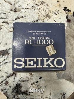 Vintage Seiko Wrist Terminal Watch Rc-1000 Computer Power Nos 1985