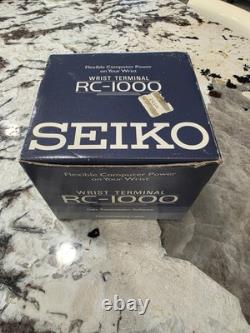 Vintage Seiko Wrist Terminal Watch Rc-1000 Computer Power Nos 1985