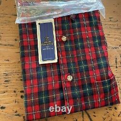 Vintage Sir Pendleton Tartan Plaid Shirt, New Old Stock w Orig Box, Men L, USA