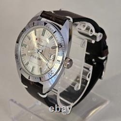 Vintage SkinDiver JONAS Calendar Marine EB8800 Steel Oversize 38mm New Old Stock