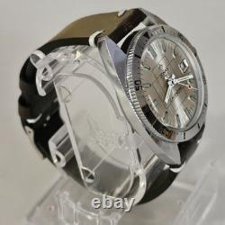 Vintage SkinDiver JONAS Calendar Marine EB8800 Steel Oversize 38mm New Old Stock