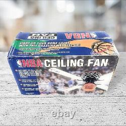 Vintage Sportscast NBA Basketball Ceiling Fan 52 Blades New Old Stock Men Cave