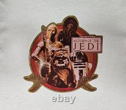 Vintage Star Wars Rotj Promo T-shirt Single Stich (new Old Stock! Size L) Wow Vintage Star Wars Rotj Promo T-shirt Single Stich (new Old Stock! Size L) Wow