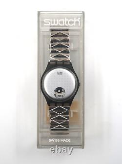 Vintage Swatch Watch SILVER PLATE 1995 Gm129 New Old Stock