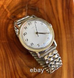 Vintage TIMEX Watch Mens 1979 Mercury W NOS Mark VII USA Stainless Band SERVICED