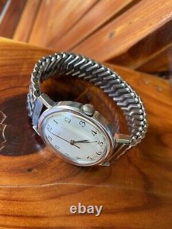 Vintage TIMEX Watch Mens 1979 Mercury W NOS Mark VII USA Stainless Band SERVICED