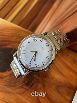 Vintage TIMEX Watch Mens 1979 Mercury W NOS Mark VII USA Stainless Band SERVICED