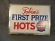 Vintage Tobins First Prize Hots Lighted Sign -New Old Stock in Orig. Box