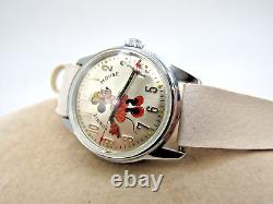 Vintage Ultra Rare 1970 New Old Stock Helbros Walt Disney Minnie Mouse Watch