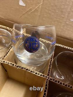 Vintage United States Navy League Ball Highball Glasses NEW OLD STOCK Set of 6