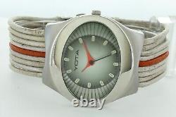 Vintage Unusual Space YOTA Watch Timepiece New Old Stock ALL STAINLESS YSLA12C