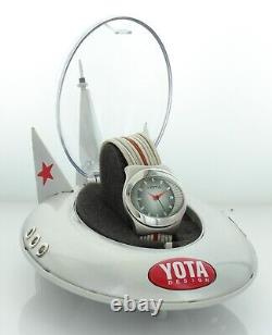 Vintage Unusual Space YOTA Watch Timepiece New Old Stock ALL STAINLESS YSLA12C